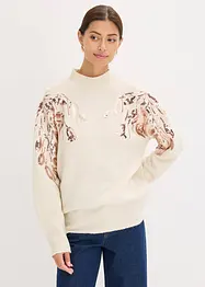 Oversize-Pullover mit Pailletten, bonprix