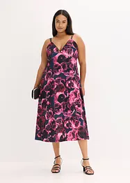 Midikleid aus glänzendem Samt, bonprix