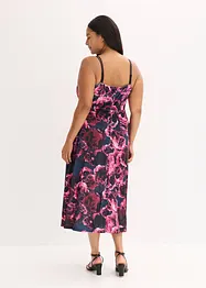 Midikleid aus glänzendem Samt, bonprix