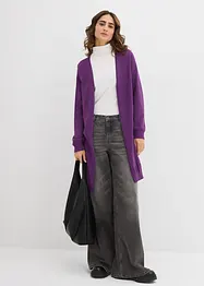 Longstrickjacke mit Rollkanten, bonprix