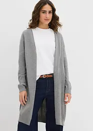 Longstrickjacke mit Rollkanten, bonprix