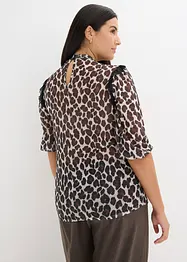 T-shirt en mesh doux et dentelle, bonprix