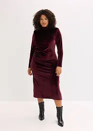 Midikleid aus softem Samt, bonprix
