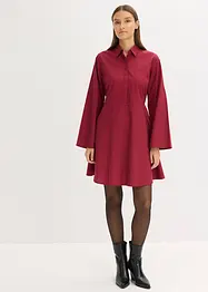 Hemdblusenkleid aus reiner Baumwolle, bonprix