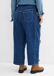 Jean barrel, taille haute et élastiquée, bonprix