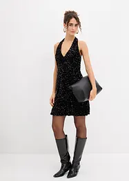 Paillettenkleid mit Neckholder, bonprix