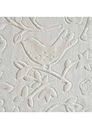 Serviette de toilette à fleurs en relief, bonprix