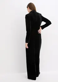 Jersey-Jumpsuit aus fließendem Samt, bonprix