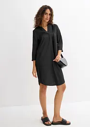 Tunika-Kleid aus fließendem Viskose-Mix mit Struktur Effekt, bonprix