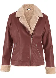 Lederimitat-Jacke, gefüttert, bonprix