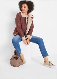 Lederimitat-Jacke, gefüttert, bonprix