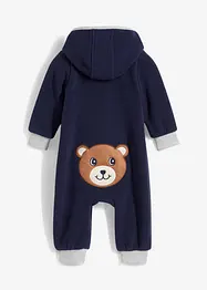 Combinaison en polaire avec capuche et application ourson, bonprix