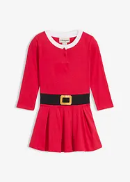 Weihnachtliches Jerseykleid aus reiner Baumwolle, bonprix