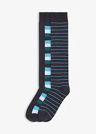 Thermo Kniestrümpfe mit weichem Innenfrottee mit Bio-Baumwolle (3er Pack), bonprix