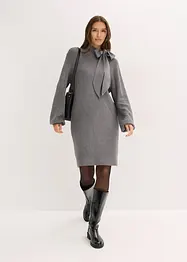 Strickkleid mit Schleife aus softem Viskose-Mix, bonprix