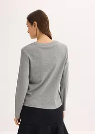 T-shirt manches longues 100% coton, bonprix