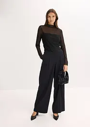 Langarmshirt aus zartem Mesh, bonprix