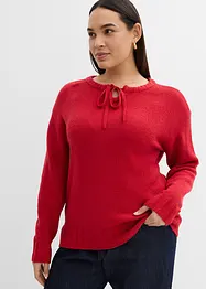 Pull en grosse maille avec lien à nouer, bonprix