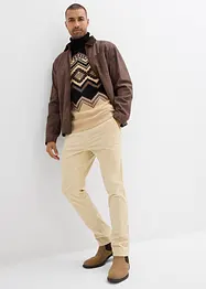 Pull col roulé à motif ikat, bonprix