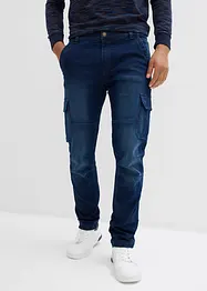 Thermo Regular Fit Cargo-Jeans mit Komfortbund und Flanellfutter, Straight, bonprix