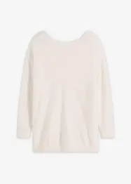 Longpullover aus weichem Federgarn, bonprix
