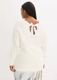 Pull long en maille poilue douce, bonprix