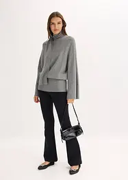 Pull oversize et doux en viscose majoritaire, bonprix