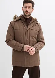 wattierter Parka mit Fleecefutter und abnehmbarer Kapuze, bonprix