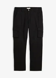Pantalon chaud loose à poches cargo et taille élastiquée, droit, bonprix