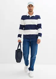 Thermo Relaxed Fit Stretch-Jeans mit Komfortbund, Straight, bonprix