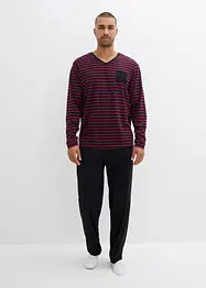 Pyjama aus reiner Baumwolle mit langen Ärmeln, bonprix
