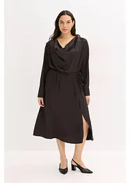 Robe midi en satin brillant, bonprix
