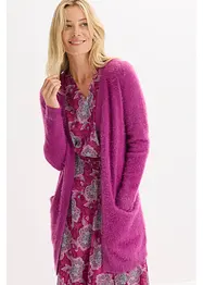 Longstrickjacke in Flauschoptik, bonprix