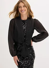 Boléro en tulle fin avec un détail à nouer, bonprix