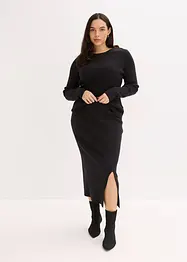 Jupe douce en fine maille de viscose mélangée, bonprix