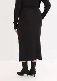 Jupe douce en fine maille de viscose mélangée, bonprix