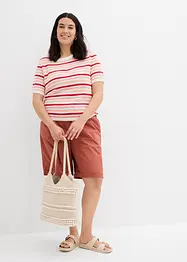 Papertouch-Bermuda aus Baumwoll-Mix, bonprix