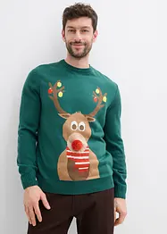 Pull avec motif de Noël, bonprix