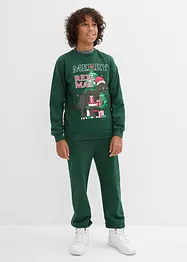 Sweatshirt und Sweathose aus reiner Baumwolle (2-tlg.Set), bonprix