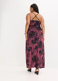 Robe longue en velours brillant, bonprix