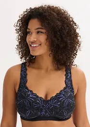 Entlastungs-BH ohne Bügel mit mehrfarbigem Glitzergarn, bonprix