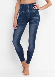 Legging sculptant sans coutures imitation jean, maintien fort, bonprix