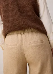 Pantalon en laine motif chevrons, bonprix