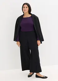 Shirt mit Mesheinsatz und Glitzersteinchen, bonprix