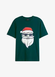 T-Shirt mit Weihnachtsmotiv aus reiner Bio-Baumwolle, bonprix