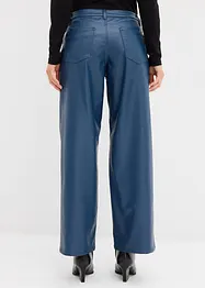 Weite Lederimitat-Hose, bonprix