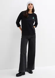 T-shirt manches longues 100% coton, bonprix