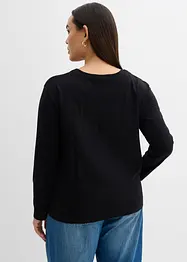 Langarmshirt aus reiner Bio-Baumwolle, bonprix