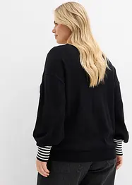 Oversize-Pullover mit Sternendruck, bonprix