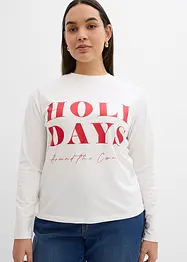 Langarmshirt aus Bio-Baumwollmix, bonprix